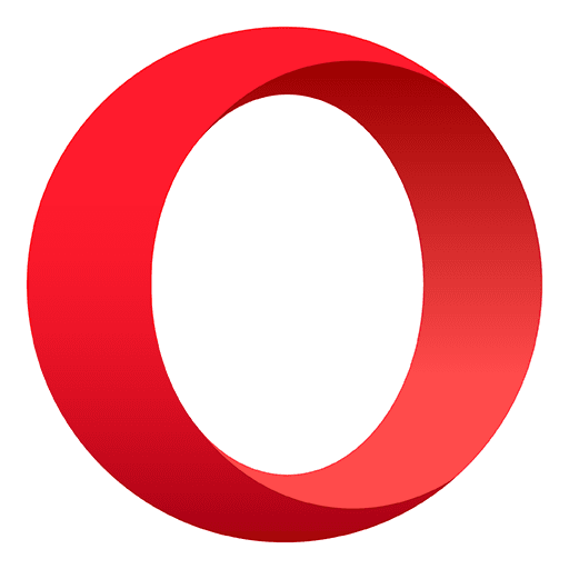 Opera browser with VPN icon